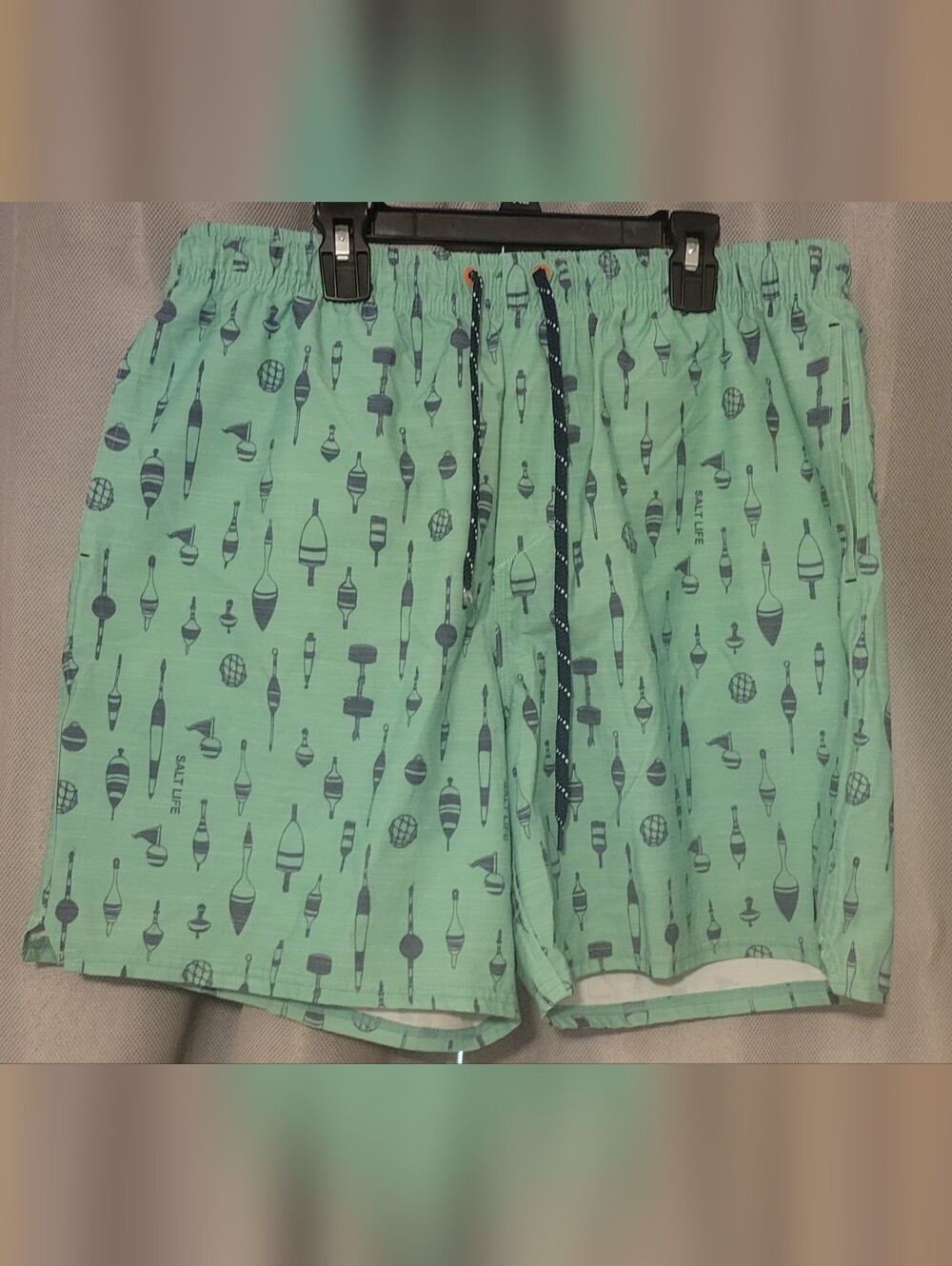 Salt Life Mint Green Buoy Print Swim Trunks